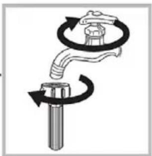 Vivax WDF-1408D615BS - Washing the filter in the tap: - 1