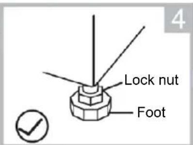Lock nut Foot
