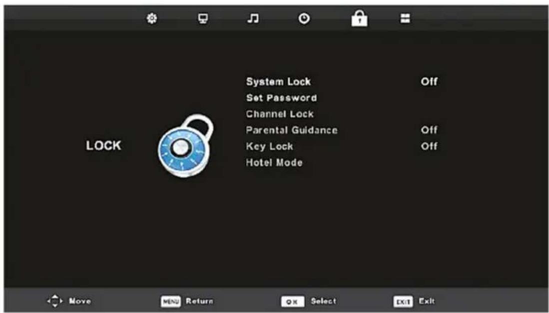 Vivax TV-32LE92T2S2 - LOCK (Мени заклучување) - 1