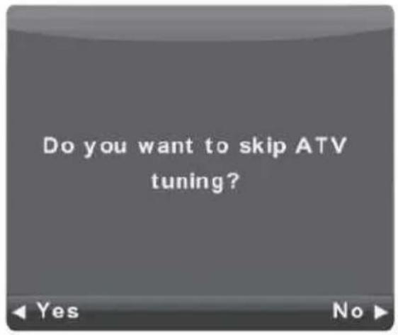 Do you want to skip ATV tuning?