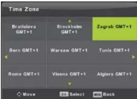 Time Zone Bratislava GMT+1 Stockholm GMT+1 Zagreb GMT+1 Bern GMT+1 Warsaw GMT+1 Tunis GMT+1 Rome GMT+1 Vienna GMT+1 Algiers GMT+1 Move Select Back