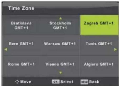 Time Zone Bratislava GMT+1 Stockholm GMT+1 Zagreb GMT+1 Bern GMT+1 Warsaw GMT+1 Tunis GMT+1 Rome GMT+1 Vienna GMT+1 Algiers GMT+1 Move Select Back