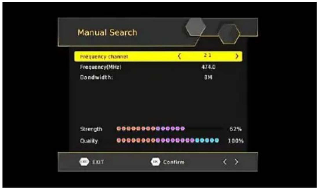 Vivax DVB-T2 180H - Manual Search - Kërkim Manual - 1