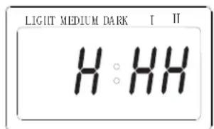 LIGHT MEDIUM DARK I II H:HH