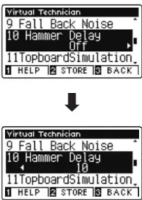 Virtual Technician 9 Fall Back Noise 10 Hammer Delay Off 11TopboardSimulation. 1 HELP 2 STORE 3 BACK Virtual Technician 9 Fall Back Noise 10 Hammer Delay 10 11TopboardSimulation. 1 HELP 2 STORE 3 BACK