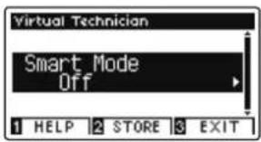 Virtual Technician Smart Mode Off 1 HELP 2 STORE 3 EXIT
