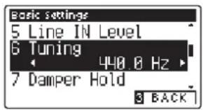 KAWAI CA58 - Tuning Einstellung verändern - 1