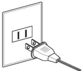 KAWAI CA58 - Anschluss des Netzkabels an eine Steckdose - 1