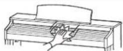 KAWAI CN39 - Schließen Sie die Tastenabdeckung langsam. - 2