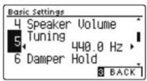 KAWAI CN39 - Tuning Einstellung verändern - 1