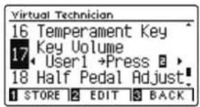 KAWAI CN39 - User Key Volume Typ auswählen - 1