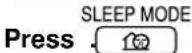 DAIKIN MC70LPVM - Sleep mode operation - 1