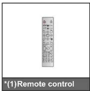 *(1)Remote control