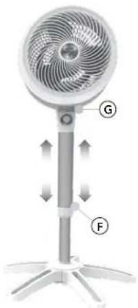 Vornado Energy Smart 633DC - HEIGHT ADJUSTMENT (32 - 38 INCHES) - 1