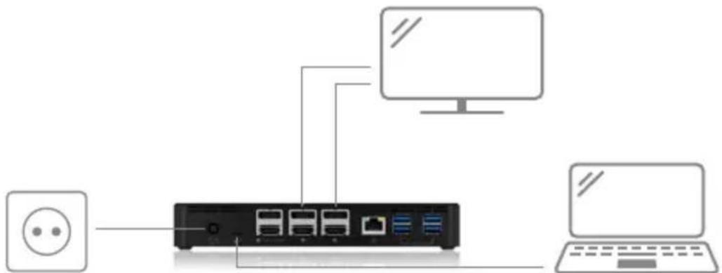Icy Box IB-DK2254AC - Einen 5K DisplayPort™ Monitor mit einem Computer verbinden - 1