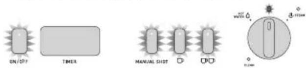 ON/OFF TIMER MANUAL SHOT D D D 10.2mm 10.1mm 10.1mm