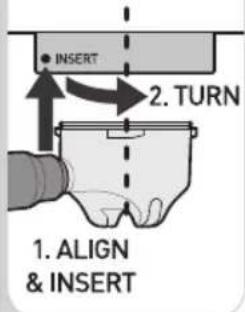 INSERT 2. TURN 1. ALIGN & INSERT