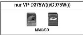 nur VP-D375W(i)/D975W(i) MMC/SD