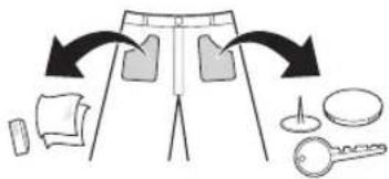 Diagram illustrating a folding or folding process with labeled parts including cloth, key, and plate.