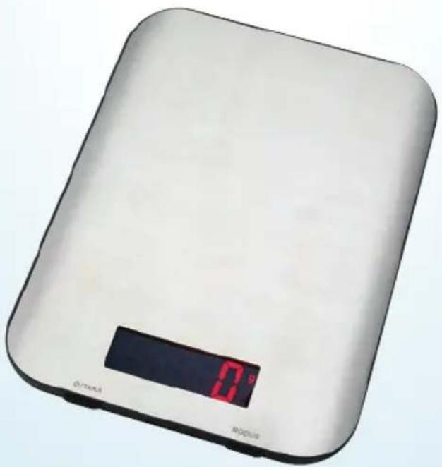 Easy Home GT-KSeds-03 - Design-Haushaltswaage mit Edelstahlwiegefläche - 1