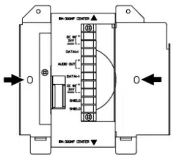 R-30MPF CENTER DC M+ 25V DATA4 AUDIO OUT DATA4 DC M+ 25V SHIELD SHIELD R-30MPF CENTER