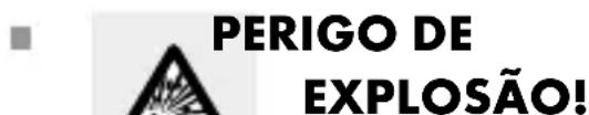 PERIGO DE EXPLOSÃO!