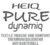 HEIQ PURE dynamiq TEXTILE FRISCHE UND KOMFORT THERMOREGULIEREND ANTIBAKTERELL