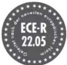 Nach der neuesten europotischen ECE-R 22.05