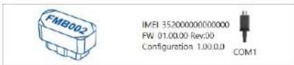 FMB002 IMFI 352000000000000 FW 01.00.00 Rev:00 Configuration 1.00.0.0 COM1