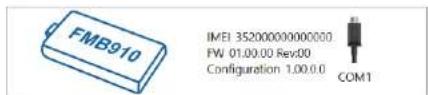 FMB910 IMEI 35200000000000 FW 01.00.00 Rev.00 Configuration 1.00.0.0 COM1