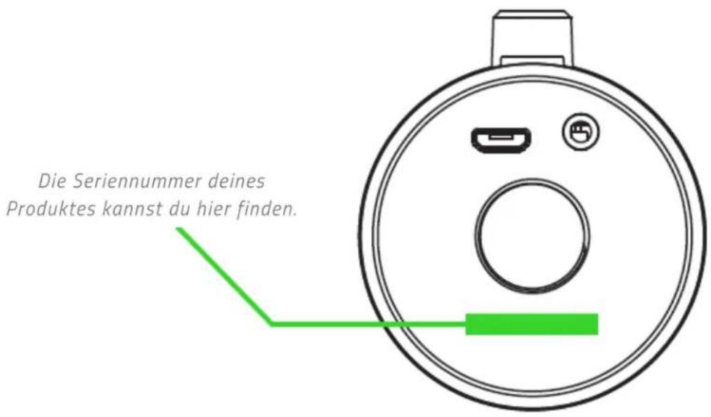 Die Seriennummer deines Produktes kannst du hier finden.