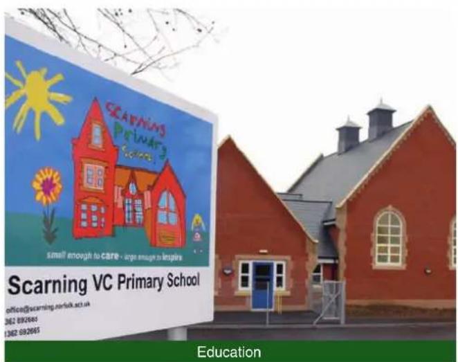 SCARNING PRIMARY Schools small enough to care - age enough to inspire Scaring VC Primary School office@scaring.no.uk/uk 362 892065 1362 692065 Education