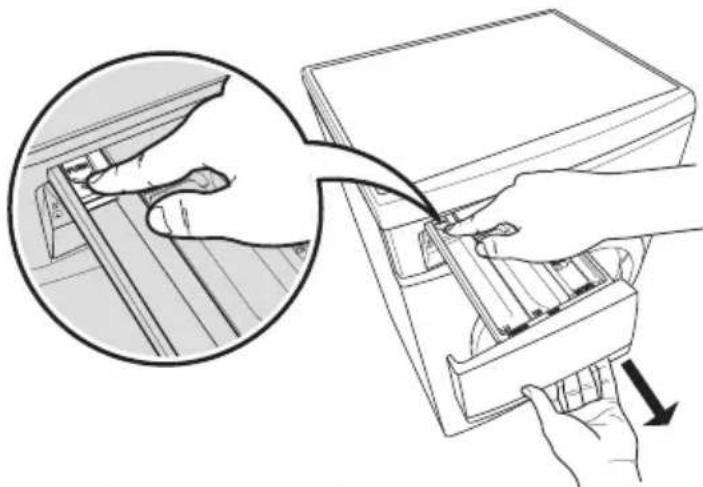ELECTROLUX EWW9024D3WB - - Detergent flap - 1