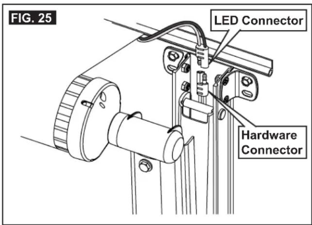 FIG. 25 LED Connector Hardware Connector