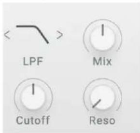 < LPF Mix Cutoff Reso