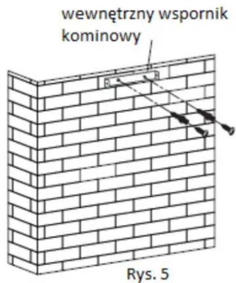 wewnętrzny wspornik kominowy Rys. 5