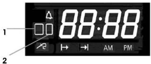 1 2 88:88 → → AM PM