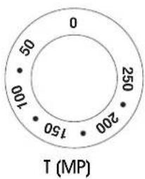 0 50 100 150 200 250 T (MP)