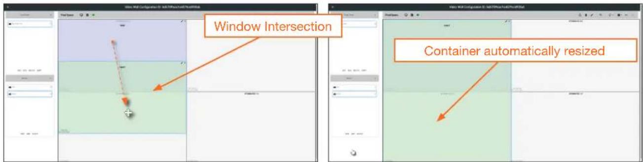 Window Intersection Container automatically resized