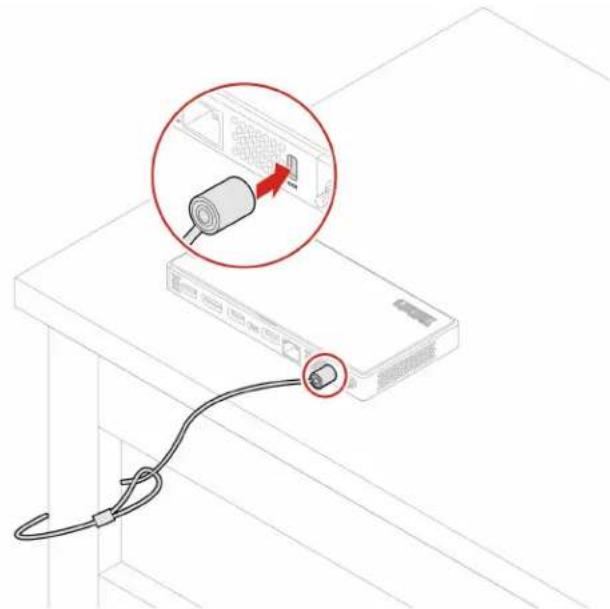 LENOVO ThinkCentre M75n - Kensington-style cable lock (fan models) - 1