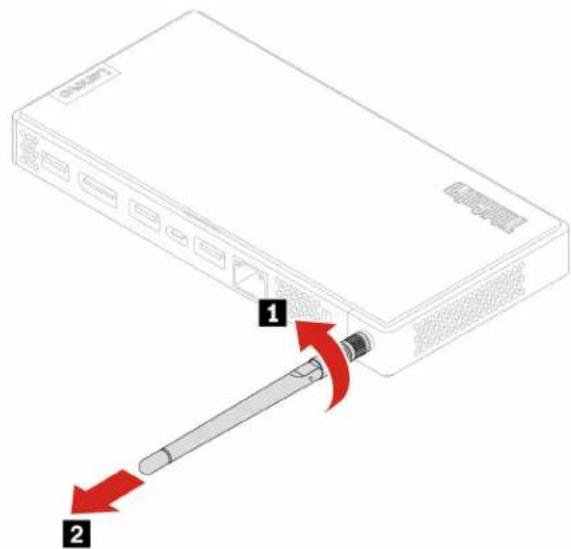 Diagram showing a device with labeled components and red arrows indicating directional movement or flow, likely illustrating a system or hardware setup.