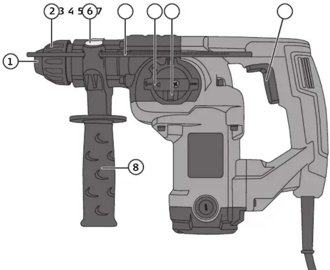 Cocraft HR 710 - Tasten und Funktionen - 1