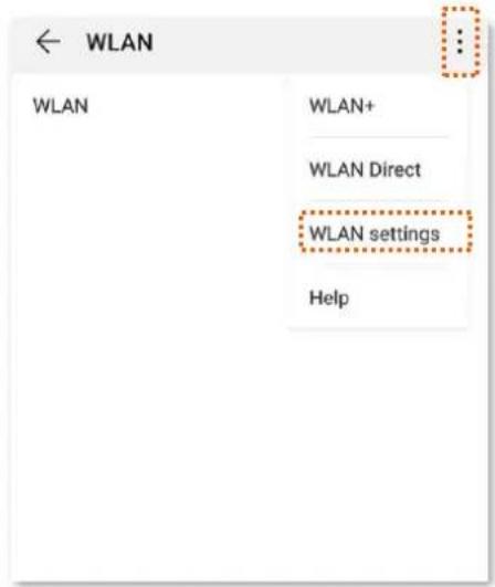 WLAN WLAN WLAN+ WLAN Direct WLAN settings Help
