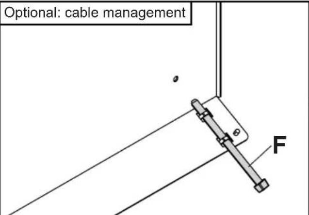 Optional: cable management F