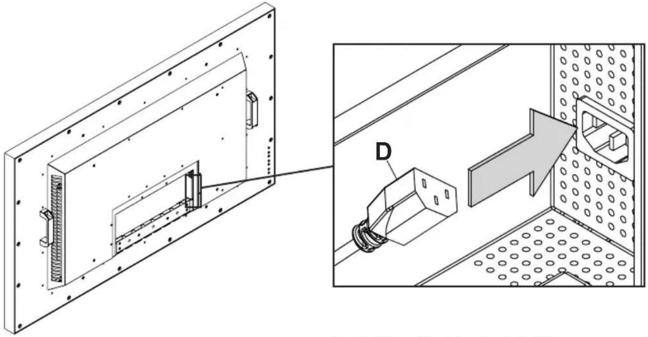 Peerless-AV Xtreme XHB553-EUK - Installing Power Cord - 1