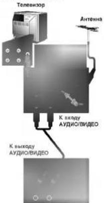 Fernseher Antenne Zum Eingang AUDIO/VIDEO Zum Ausgang AUDIO/VIDEO
