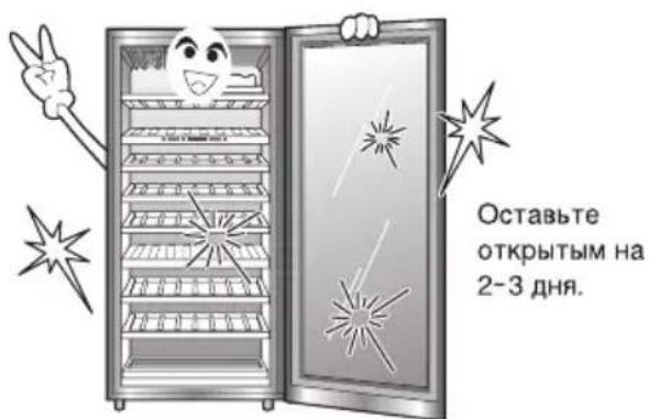 Оставьте открытым на 2-3 дня.
