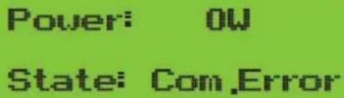 Power: OW State: Com.Error