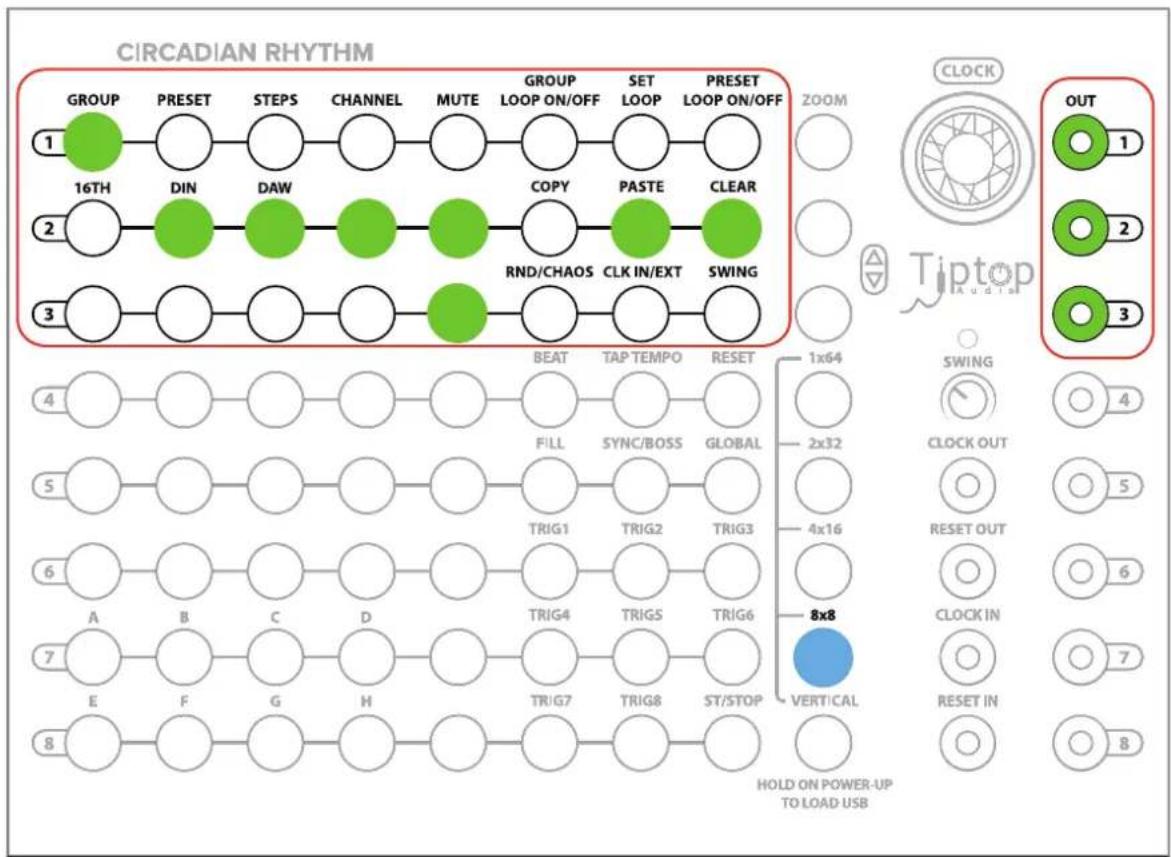 Tiptop Audio Circadian Rhythms - Quickstart Tutorial 3: Groups and Presets Plus Copy, Paste, Clear, and Save - 1