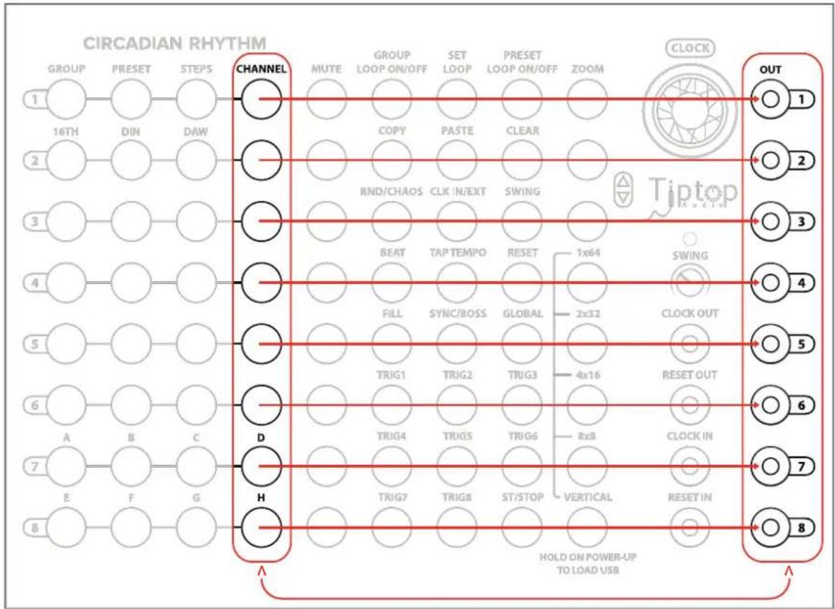 Tiptop Audio Circadian Rhythms - Quickstart Tutorial 1: Vertical View Basics - 2